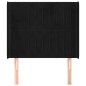 Testiera ad Orecchio Nera 103x16x118/128 cm in Velluto Testiera ad Orecchio Nera 103x16x118/128 cm in Velluto