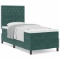 letto a box spring vidaXL con materasso verde scuro 90x200 cm in velluto letto a box spring vidaXL con materasso verde scuro 90x200 cm in velluto