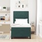 letto a box spring vidaXL con materasso verde scuro 90x200 cm in velluto letto a box spring vidaXL con materasso verde scuro 90x200 cm in velluto