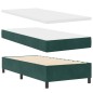 letto a box spring vidaXL con materasso verde scuro 90x200 cm in velluto letto a box spring vidaXL con materasso verde scuro 90x200 cm in velluto