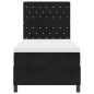 letto a molletta vidaXL con materasso nero 100x200 cm velluto