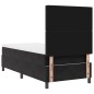 letto a molletta vidaXL con materasso nero 100x200 cm velluto