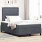 Letto a molle con materasso vidaXL Grigio scuro 120x200 cm Velluto Letto a molle con materasso vidaXL Grigio scuro 120x200 cm Velluto