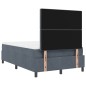 Letto a molle con materasso vidaXL Grigio scuro 120x200 cm Velluto Letto a molle con materasso vidaXL Grigio scuro 120x200 cm Velluto