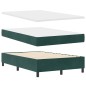 vidaXL Letto Box Spring con Materasso Verde Scuro 120x200 cm Velluto vidaXL Letto Box Spring con Materasso Verde Scuro 120x200 cm Velluto
