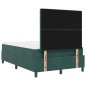 vidaXL Letto Box Spring con Materasso Verde Scuro 120x200 cm Velluto vidaXL Letto Box Spring con Materasso Verde Scuro 120x200 cm Velluto
