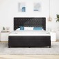 letto box spring vidaXL con materasso nero super king velluto letto box spring vidaXL con materasso nero super king velluto