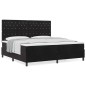 vidaXL Letto Box Spring con Materasso Nero 200x200 cm Velluto
