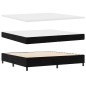 vidaXL Letto Box Spring con Materasso Nero 200x200 cm Velluto