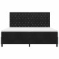vidaXL Letto Box Spring con Materasso Nero 200x200 cm Velluto