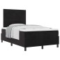 vidaXL Letto Box Spring con Materasso Nero Piccolo Doppio Velluto