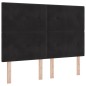 Letto Box Spring vidaXL con Materasso - Nero, 140x190 cm, Velluto Letto Box Spring vidaXL con Materasso - Nero, 140x190 cm, Velluto