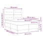 vidaXL Letto a Molle con Materasso Rosa 160x200 cm Velluto