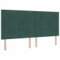 vidaXL Letto Box Spring con Materasso Verde Scuro 200x200 cm Velluto vidaXL Letto Box Spring con Materasso Verde Scuro 200x200 cm Velluto