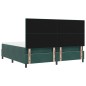 vidaXL Letto Box Spring con Materasso Verde Scuro 200x200 cm Velluto vidaXL Letto Box Spring con Materasso Verde Scuro 200x200 cm Velluto