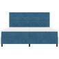 vidaXL Letto con Contenitore e Materasso Blu Scuro 200x200 cm in Velluto