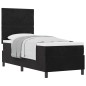 Letto Box Spring vidaXL con Materasso Nero 80x200 cm in Velluto
