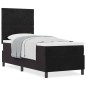 Letto Box Spring vidaXL con Materasso Nero 80x200 cm in Velluto