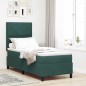 vidaXL Letto con Box Spring e Materasso Verde Scuro 80x200 cm Velluto vidaXL Letto con Box Spring e Materasso Verde Scuro 80x200 cm Velluto