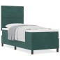 vidaXL Letto con Box Spring e Materasso Verde Scuro 80x200 cm Velluto vidaXL Letto con Box Spring e Materasso Verde Scuro 80x200 cm Velluto