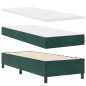 vidaXL Letto con Box Spring e Materasso Verde Scuro 80x200 cm Velluto vidaXL Letto con Box Spring e Materasso Verde Scuro 80x200 cm Velluto