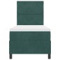 vidaXL Letto con Box Spring e Materasso Verde Scuro 80x200 cm Velluto vidaXL Letto con Box Spring e Materasso Verde Scuro 80x200 cm Velluto