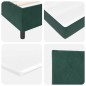 vidaXL Letto con Box Spring e Materasso Verde Scuro 80x200 cm Velluto vidaXL Letto con Box Spring e Materasso Verde Scuro 80x200 cm Velluto