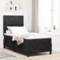 vidaXL Letto Box Spring con Materasso Nero 100x200 cm Velluto vidaXL Letto Box Spring con Materasso Nero 100x200 cm Velluto