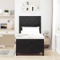 vidaXL Letto Box Spring con Materasso Nero 100x200 cm Velluto vidaXL Letto Box Spring con Materasso Nero 100x200 cm Velluto