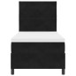 vidaXL Letto Box Spring con Materasso Nero 100x200 cm Velluto vidaXL Letto Box Spring con Materasso Nero 100x200 cm Velluto