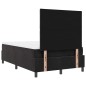 vidaXL Letto a Rete con Materasso Nero Piccolo Matrimoniale Velluto