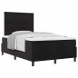 vidaXL Letto Box Spring con Materasso Nero 120x200 cm Velluto
