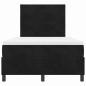 vidaXL Letto Box Spring con Materasso Nero 120x200 cm Velluto