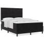 vidaXL Letto con rete a molle e materasso Nero 140x200 cm Velluto