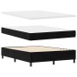 vidaXL Letto con rete a molle e materasso Nero 140x200 cm Velluto