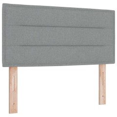vidaXL Letto con Box Spring e Materasso Grigio Chiaro 80x200 cm Tessuto
