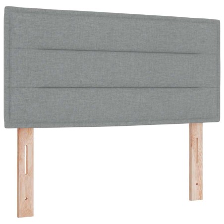 vidaXL Letto con Box Spring e Materasso Grigio Chiaro 80x200 cm Tessuto