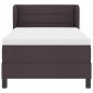 Letto Box Spring vidaXL con Materasso - Marrone Scuro, 80x200 cm, Tessuto Letto Box Spring vidaXL con Materasso - Marrone Scuro, 80x200 cm, Tessuto