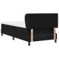 Letto Box Spring con Materasso vitaXL Nero 90x190 cm Tessuto
