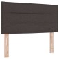 Letto Box Spring vidaXL con Materasso Marrone Scuro 100x200 cm in Tessuto Letto Box Spring vidaXL con Materasso Marrone Scuro 100x200 cm in Tessuto