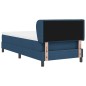 vidaXL Letto a molle con materasso Blu 100x200 cm Tessuto vidaXL Letto a molle con materasso Blu 100x200 cm Tessuto