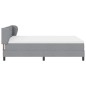 vidaXL Letto a Box con Materasso Grigio Chiaro 140x190 cm Tessuto vidaXL Letto a Box con Materasso Grigio Chiaro 140x190 cm Tessuto