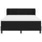 vidaXL Box Spring Bed con Materasso Nero 160x200 cm in Tessuto