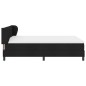 vidaXL Box Spring Bed con Materasso Nero 160x200 cm in Tessuto