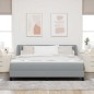 Letto Box Spring con Materasso vidaXL Grigio Chiaro 180x200 cm Tessuto