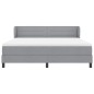 Letto Box Spring con Materasso vidaXL Grigio Chiaro 180x200 cm Tessuto
