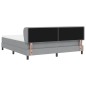 Letto Box Spring con Materasso vidaXL Grigio Chiaro 180x200 cm Tessuto
