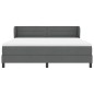 Letto a box spring vidaXL con materasso grigio scuro 180x200 cm in tessuto Letto a box spring vidaXL con materasso grigio scuro 180x200 cm in tessuto