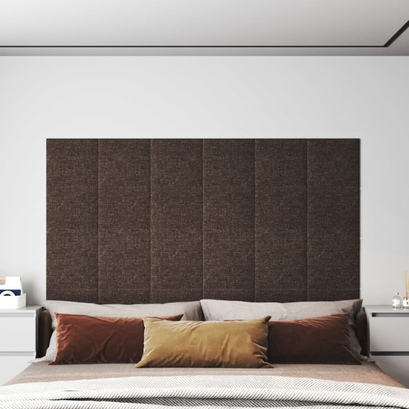 Pannelli Murali 12 pz Tortora 30x30 cm in Tessuto 1,08 m² Pannelli Murali 12 pz Tortora 30x30 cm in Tessuto 1,08 m²