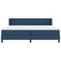 Letto a molle vidaXL con materasso Blu 200x200 cm in tessuto Letto a molle vidaXL con materasso Blu 200x200 cm in tessuto